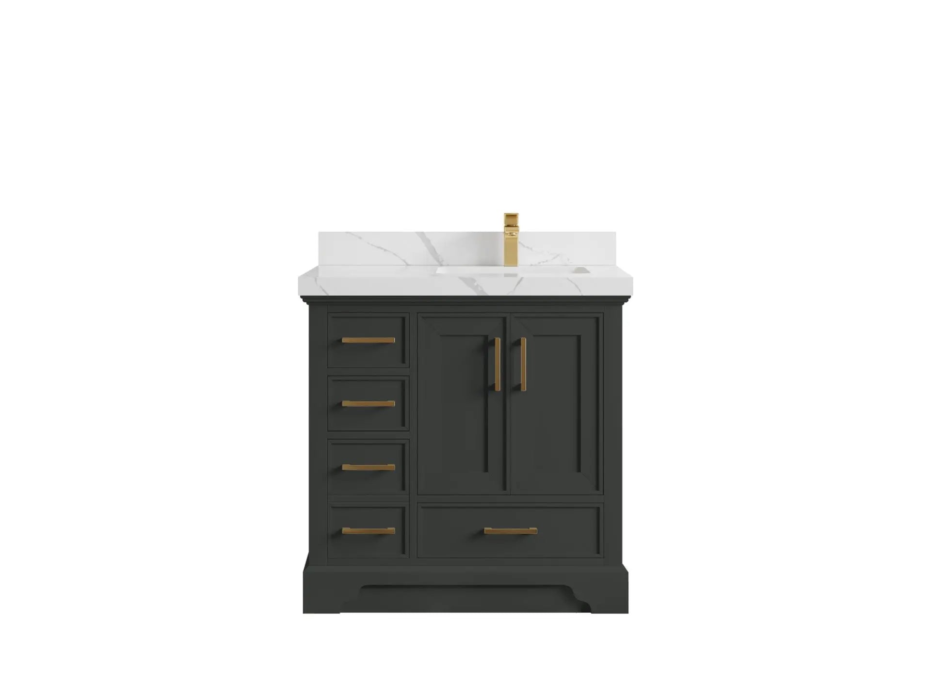 Charlotte 36 in. W x 22 in. D Right Offset Sink Bathroom Vanity