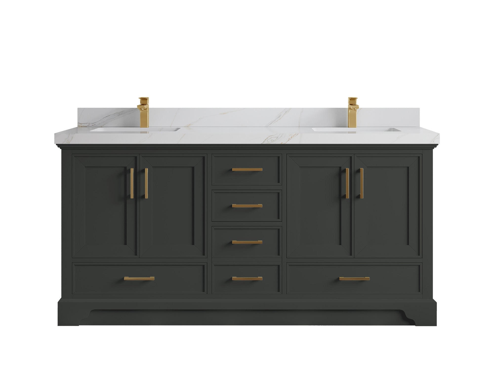 Charlotte 72 in. W x 22 in. D Double Sink Bathroom Vanity