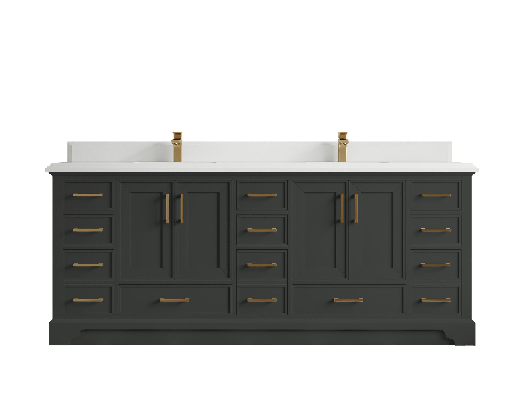 Charlotte 84 in. W x 22 in. D Double Sink Bathroom Vanity