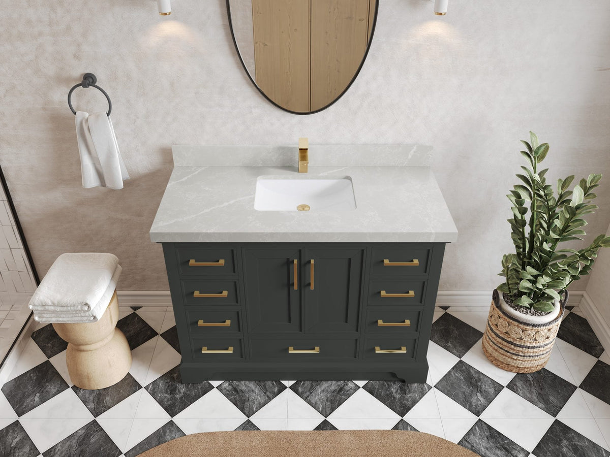 Charlotte 48 in. W x 22 in. D Single Sink Bathroom Vanity