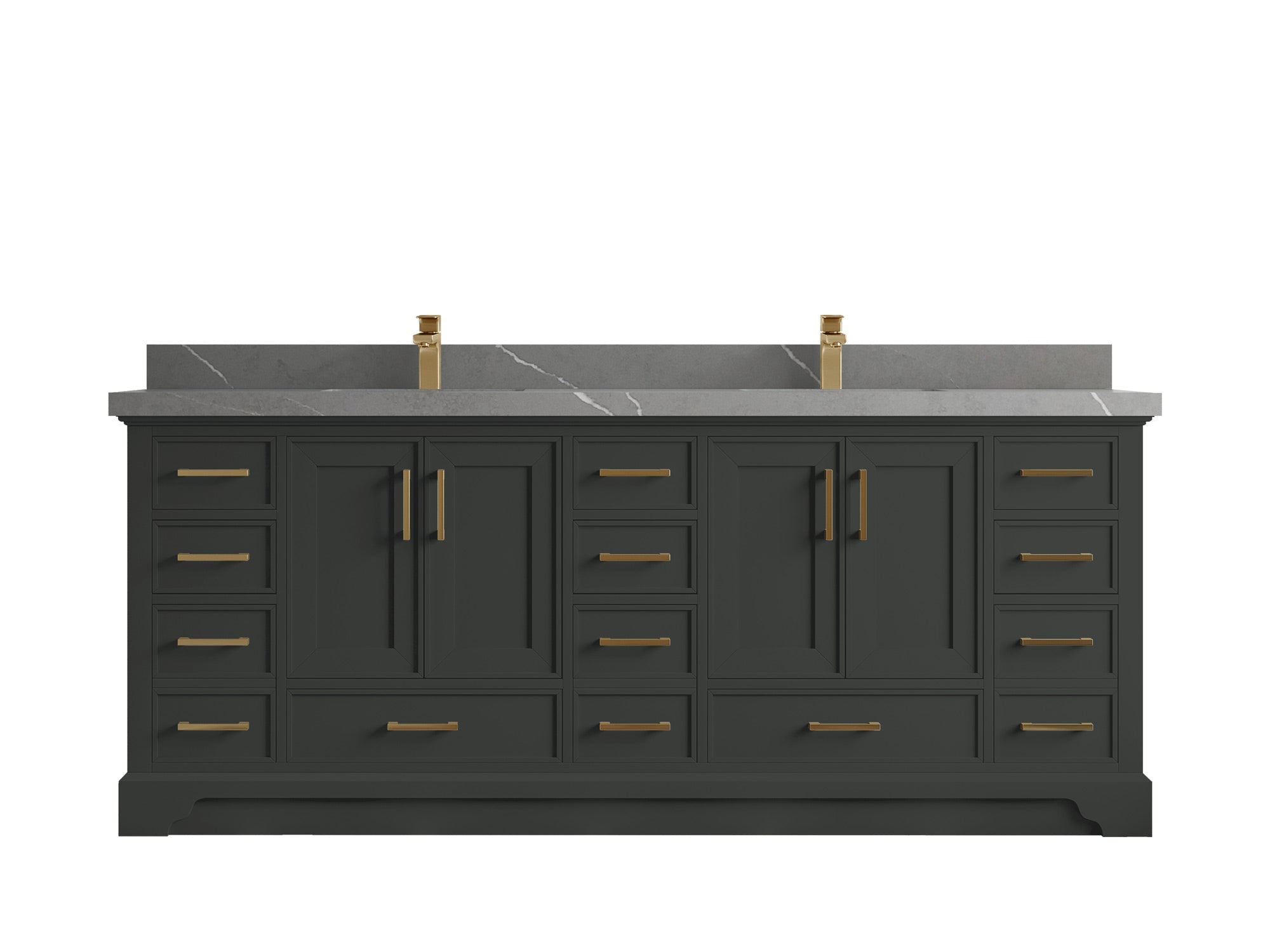 Charlotte 84 in. W x 22 in. D Double Sink Bathroom Vanity