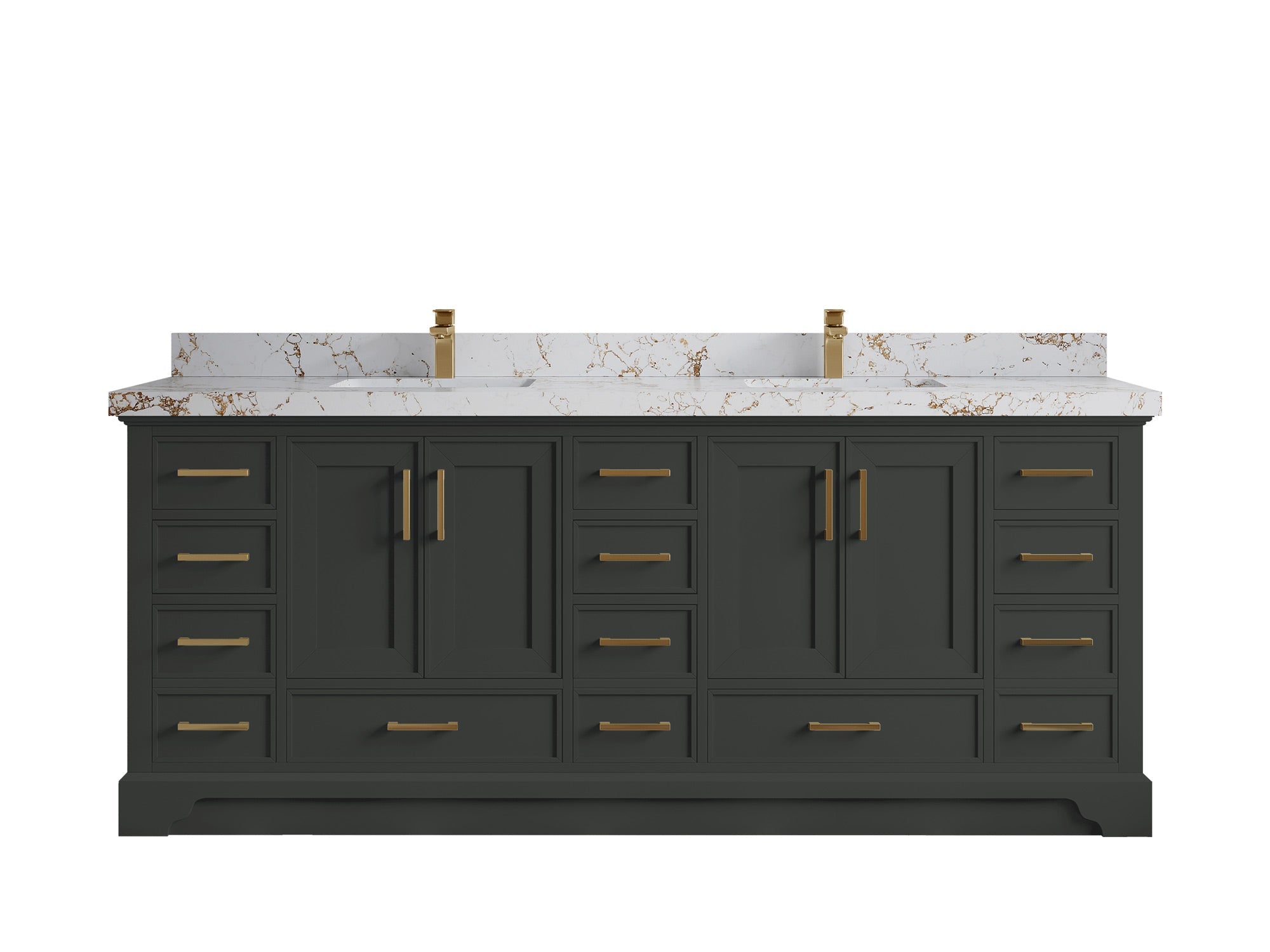 Charlotte 84 in. W x 22 in. D Double Sink Bathroom Vanity