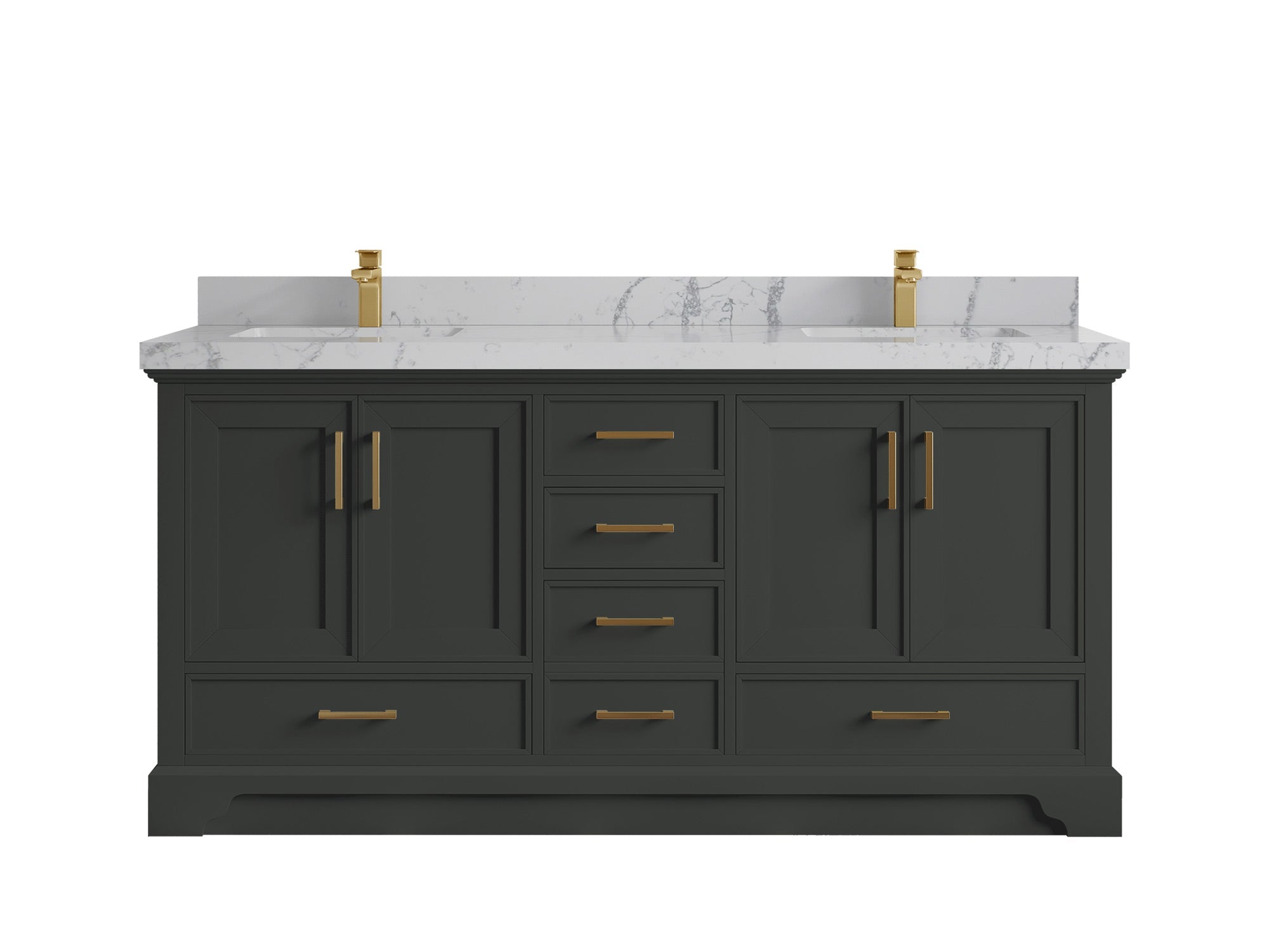 Charlotte 72 in. W x 22 in. D Double Sink Bathroom Vanity