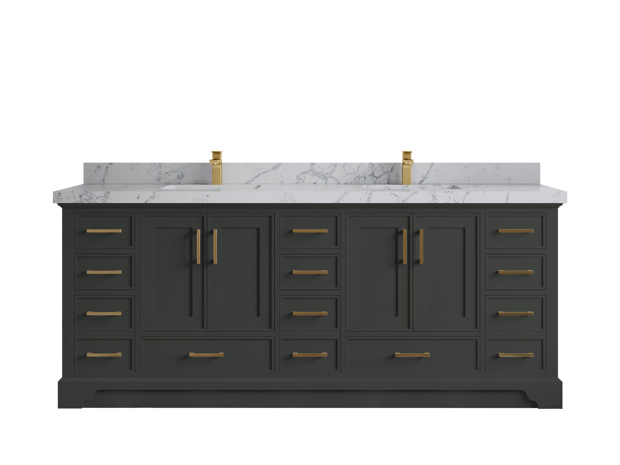 Charlotte 84 in. W x 22 in. D Double Sink Bathroom Vanity
