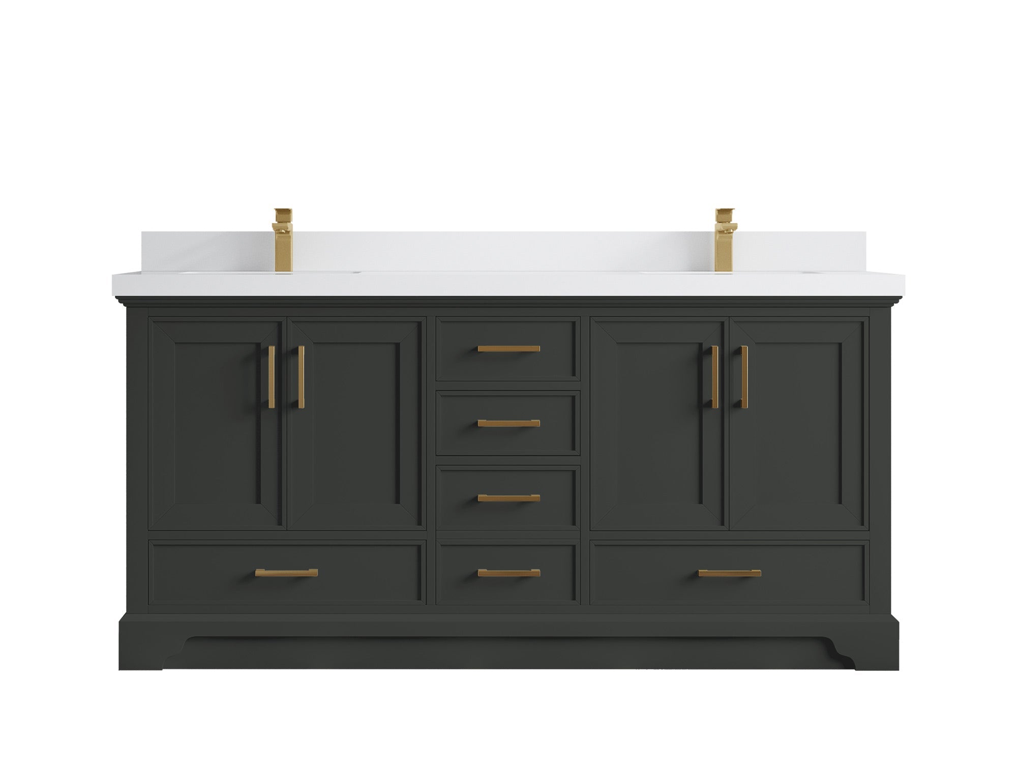 Charlotte 72 in. W x 22 in. D Double Sink Bathroom Vanity