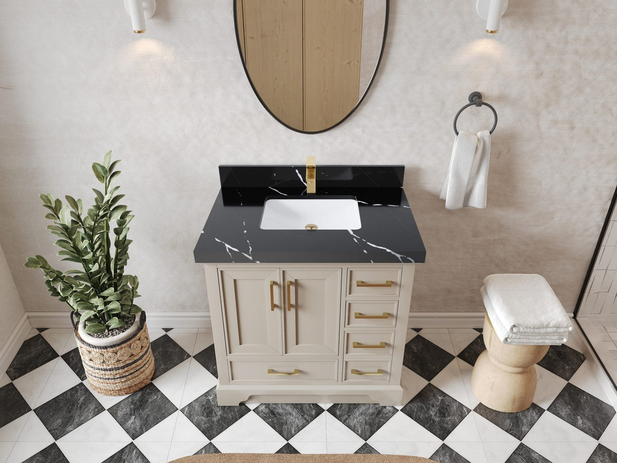 Charlotte 36 in. W x 22 in. D Center Sink Bathroom Vanity