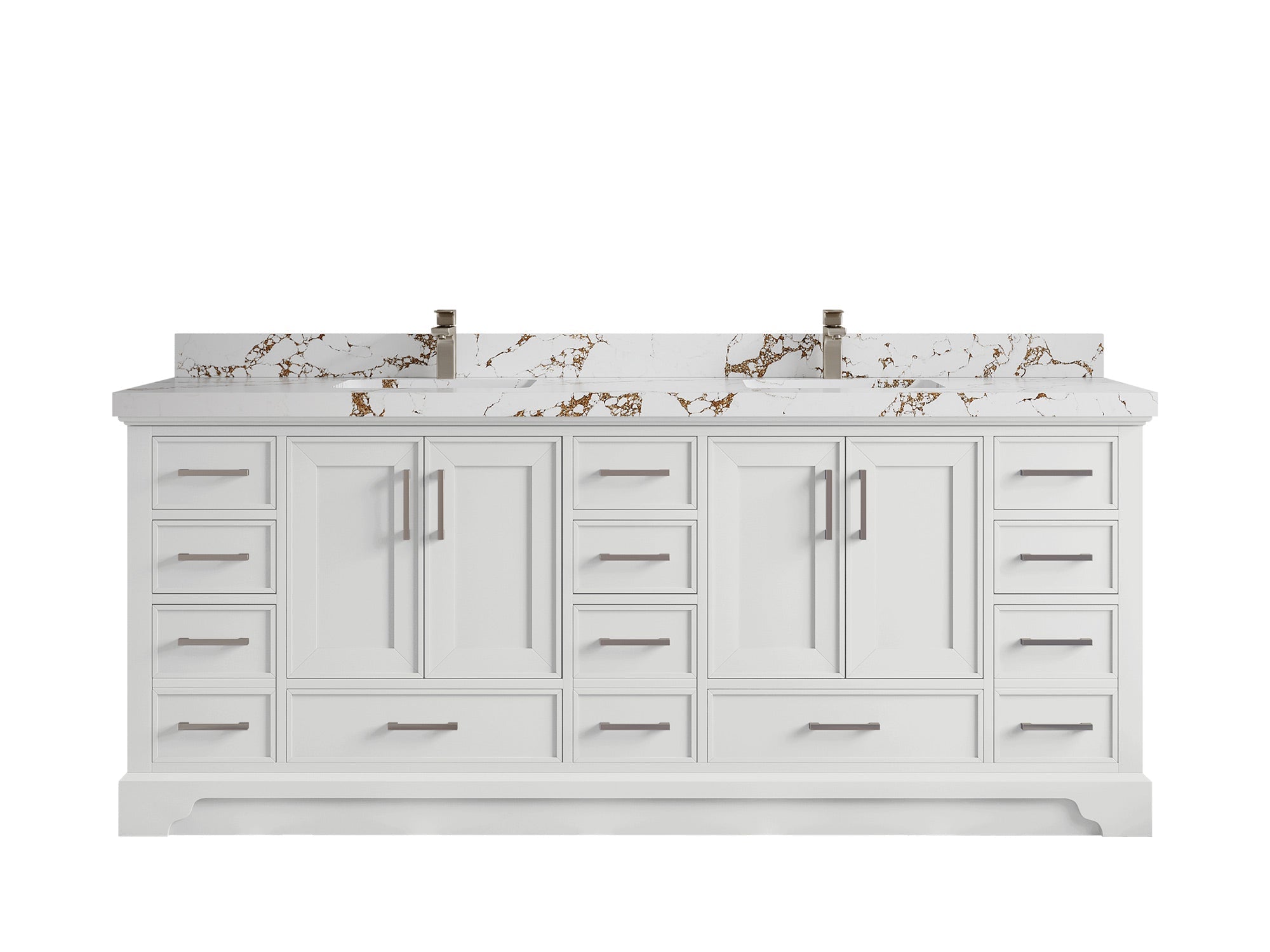 Charlotte 84 in. W x 22 in. D Double Sink Bathroom Vanity