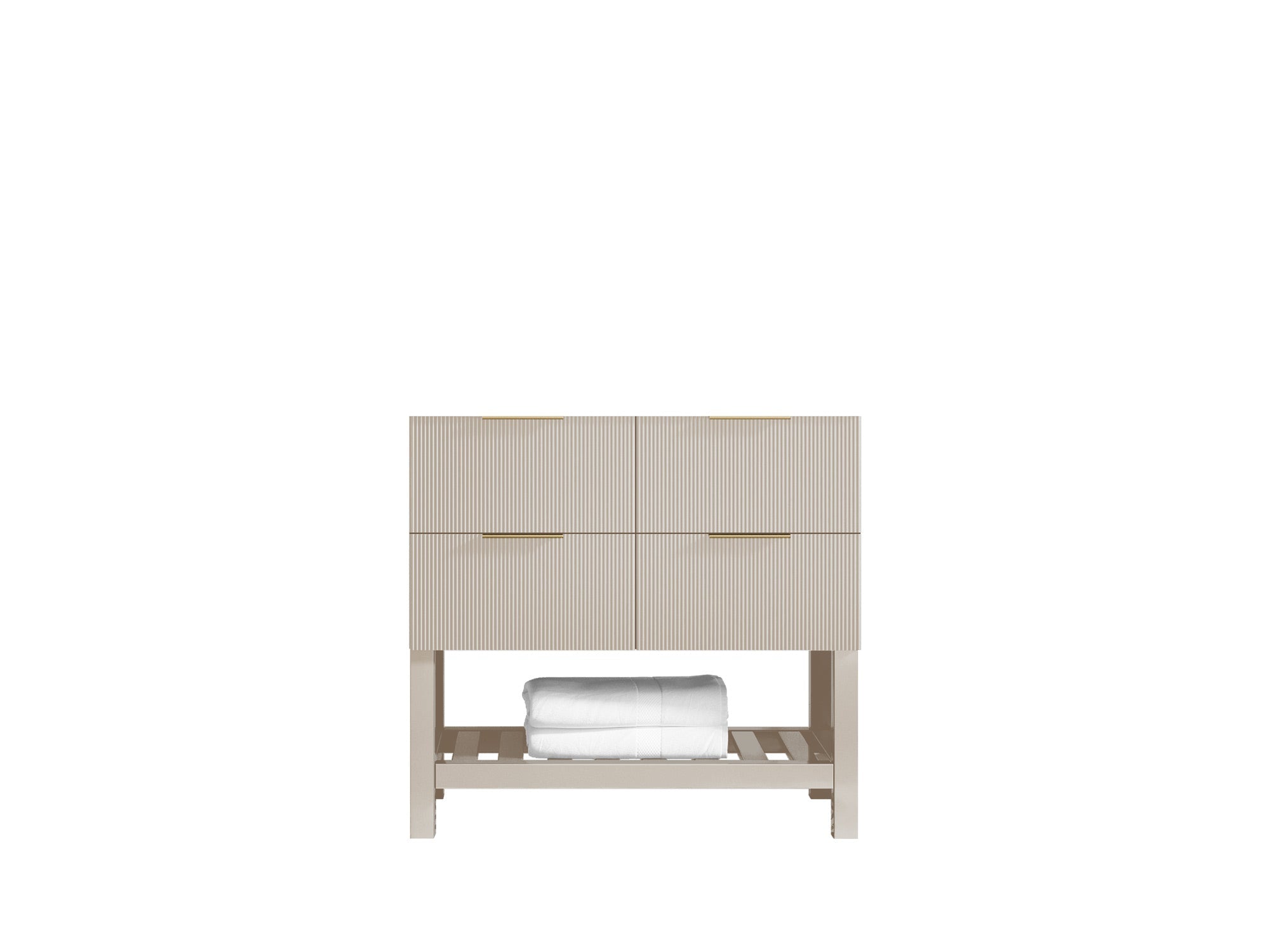 Catalina 36 in. W x 22 in. D Single Sink Bathroom Vanity in Fine Grain with Countertop - Cabinet Only