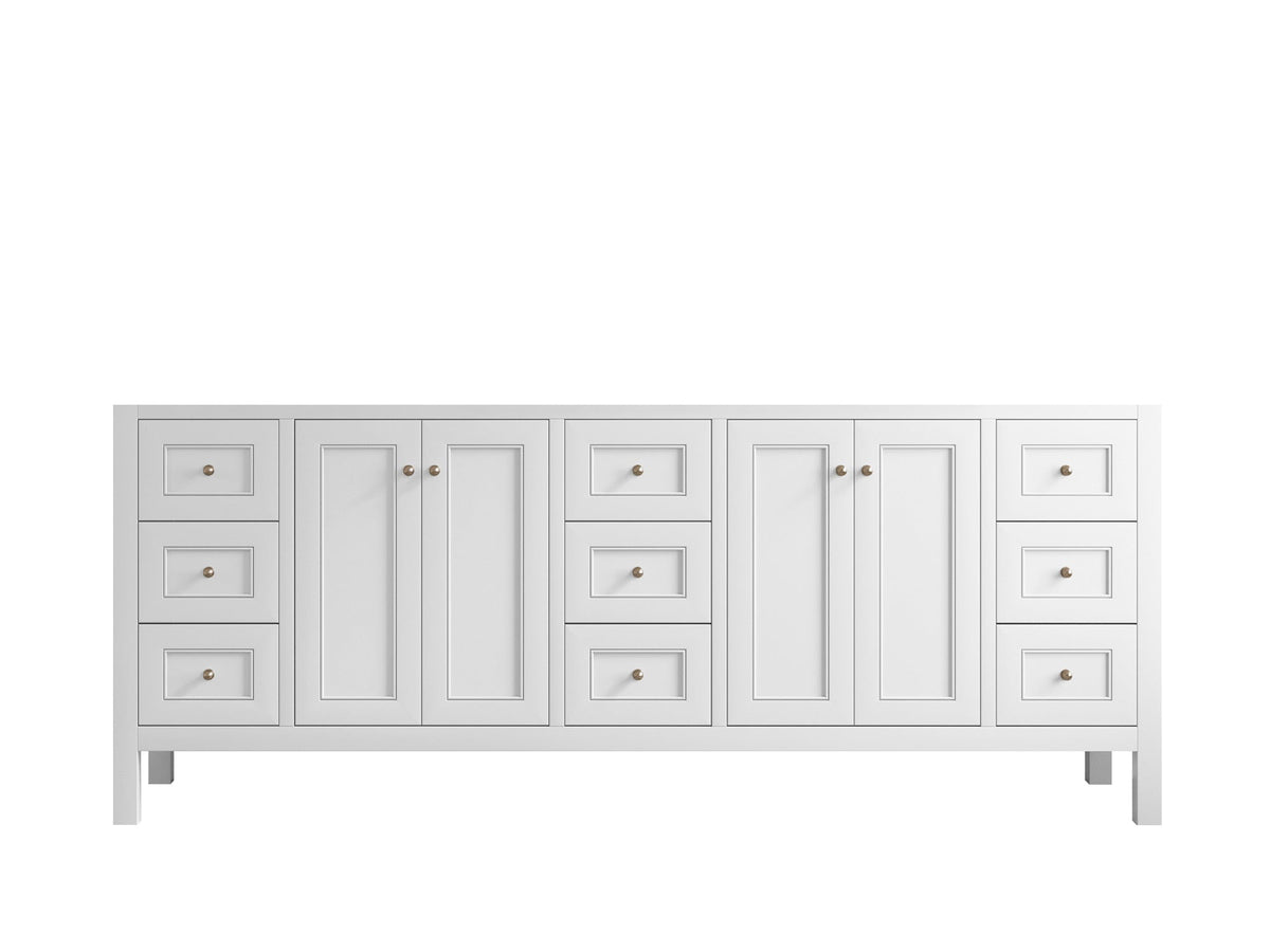 Nashville 84 in W x 22 in D Double Sink Bathroom Vanity