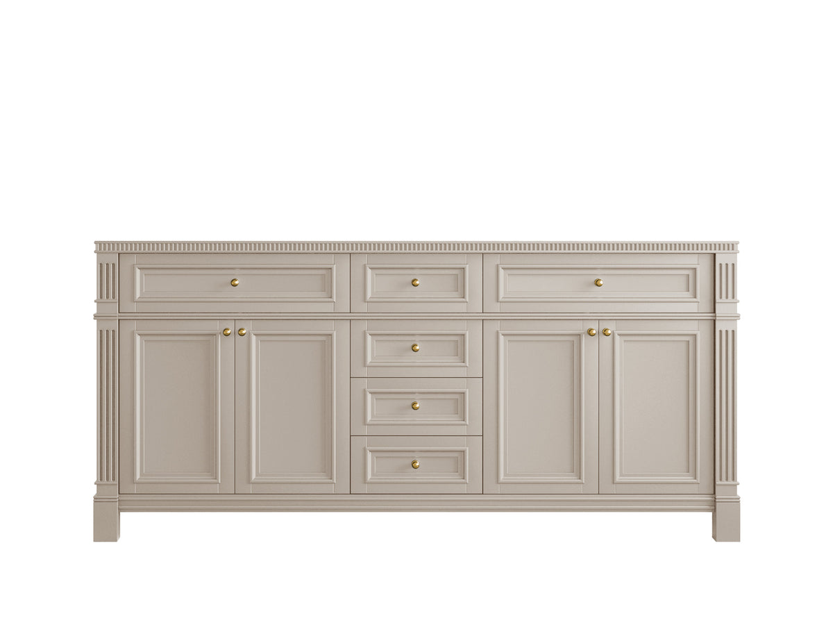 Paris 72 in. W x 22 in. D Double Sink Bathroom Vanity