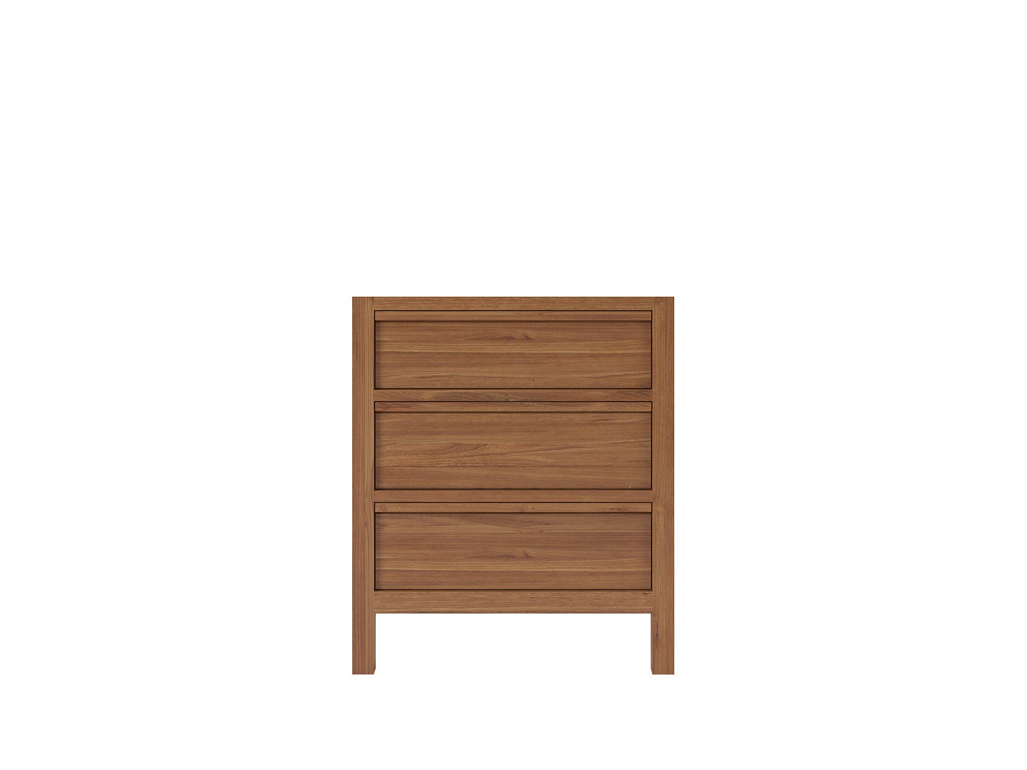 Elizabeth Teak 30 in. W x 22 in. D Single Sink Bathroom Vanity in Dark Natural with Countertop - Cabinet Only