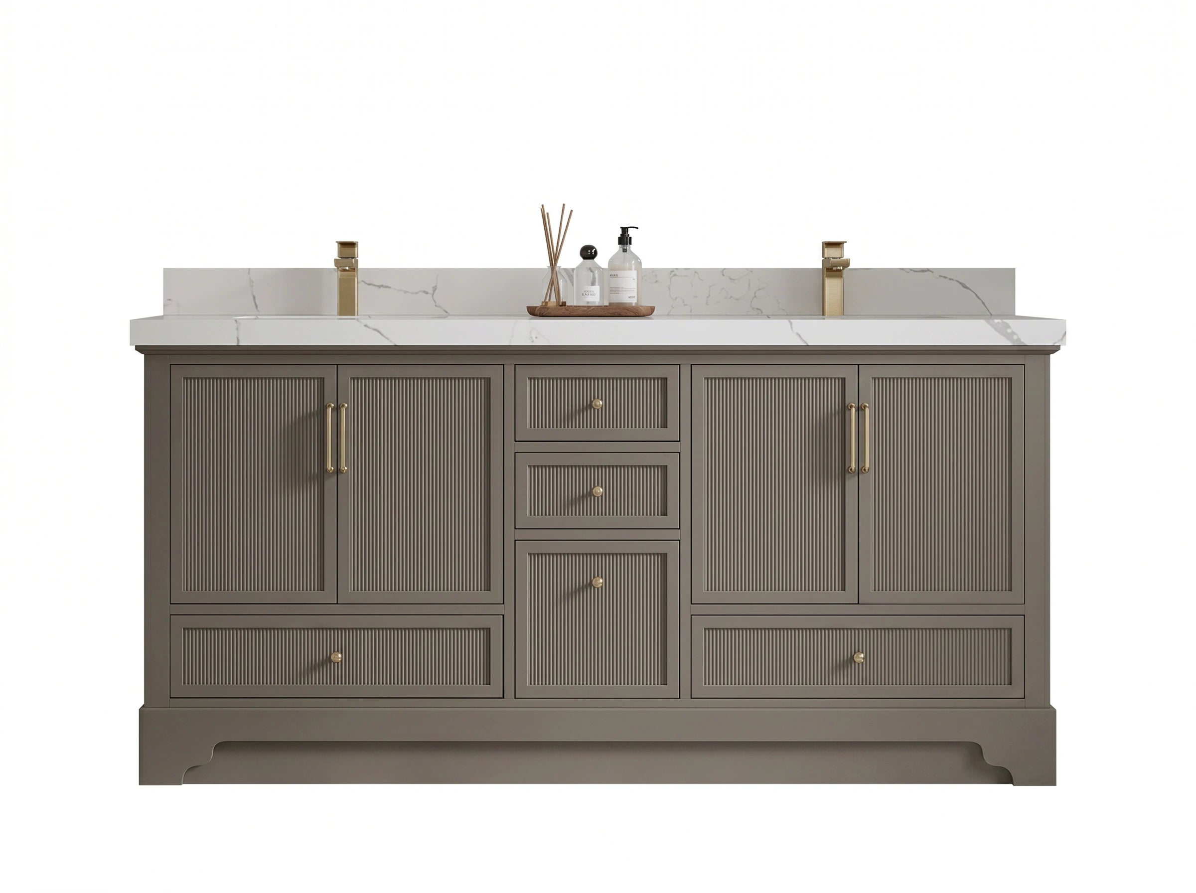 Alys 72 in. W x 22 in. D Double Sink Bathroom Vanity