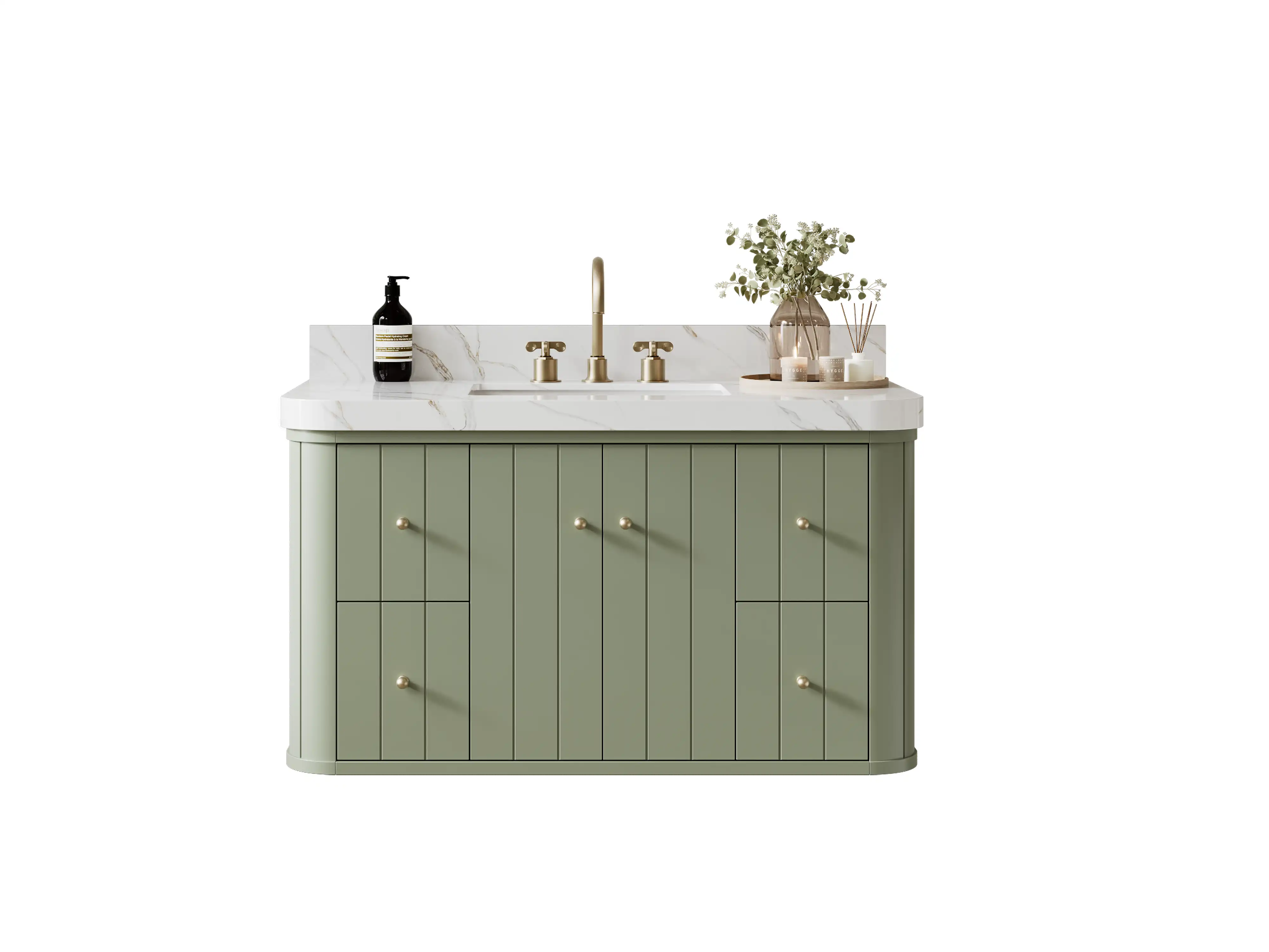 Houston Floating 42 in. W x 22 in. D Single Sink Bathroom Vanity