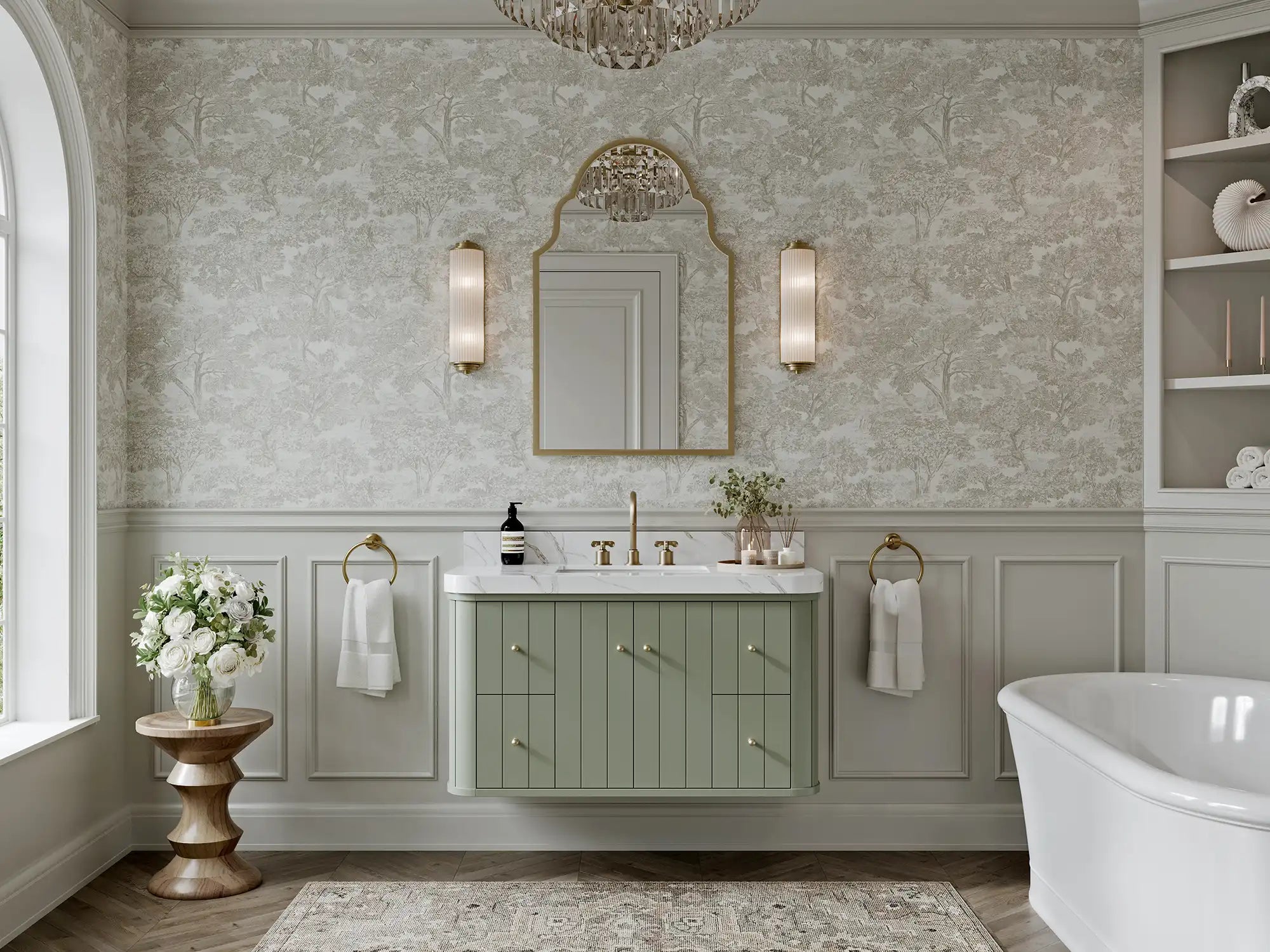 Houston Floating 42 in. W x 22 in. D Single Sink Bathroom Vanity