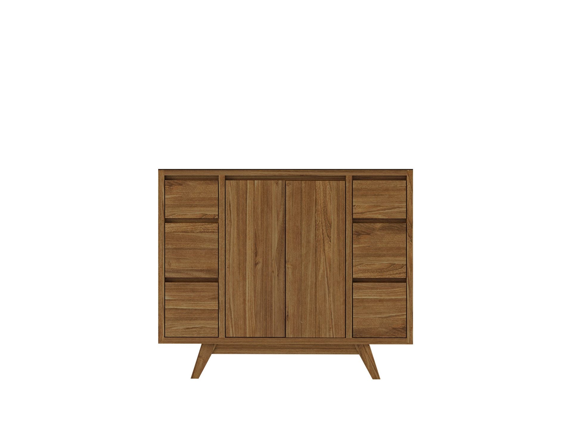 Madison Teak 42 in. W x 22 in. D Single Sink Bathroom Vanity in Dark Natural - Cabinet Only