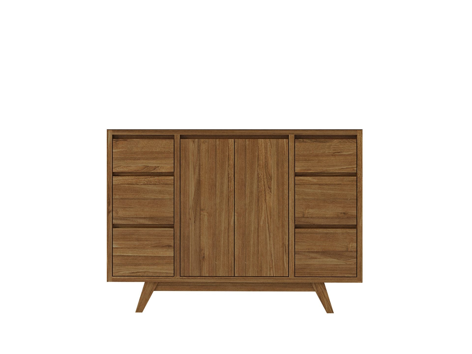 Madison Teak 48 in. W x 22 in. D Single Sink Bathroom Vanity in Dark Natural - Cabinet Only