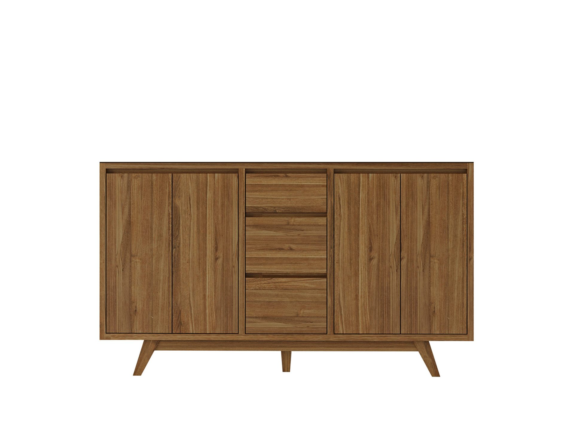 Madison Teak 60 in. W x 22 in. D Double Sink Bathroom Vanity in Dark Natural - Cabinet Only