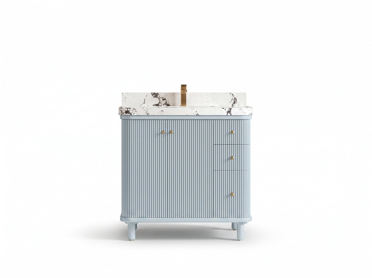 Miami Collection Bath Vanity - 36" W x 22" D with Center Sink