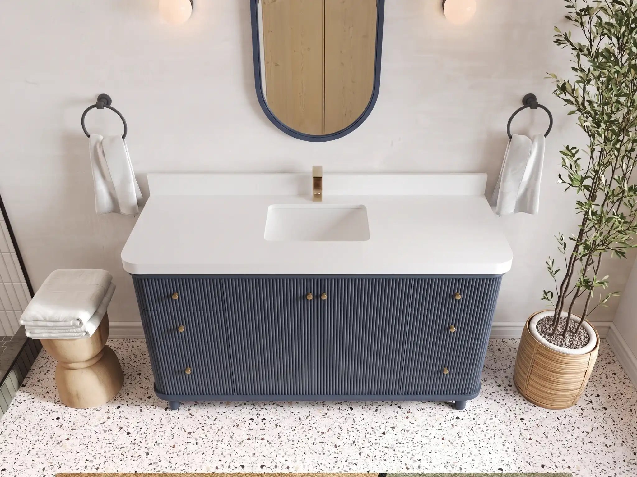 Miami 60 in. W x 22 in. D Single Sink Bathroom Vanity