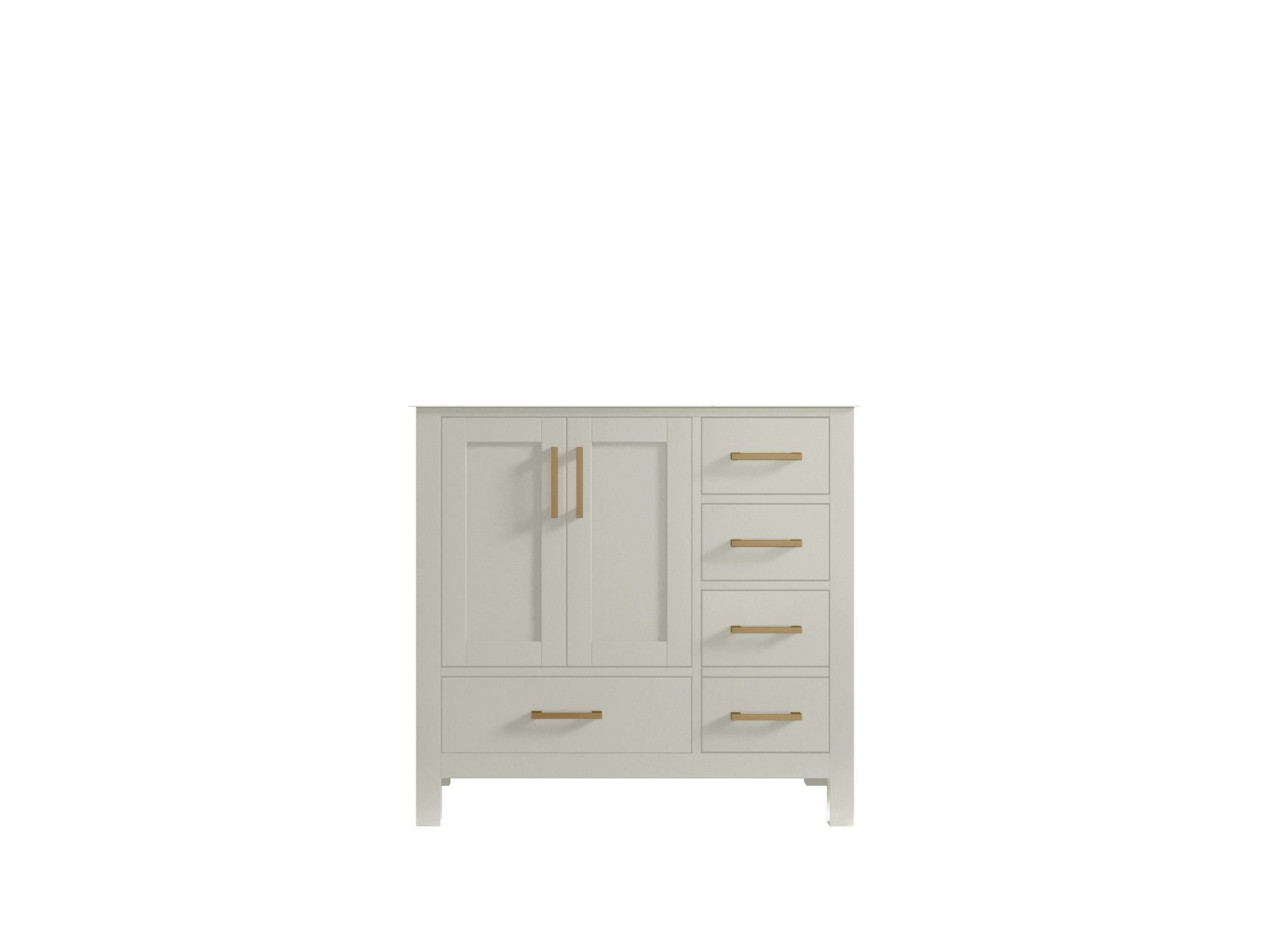 Malibu 36 in. W x 22 in. D Left Offset Sink Bathroom Vanity