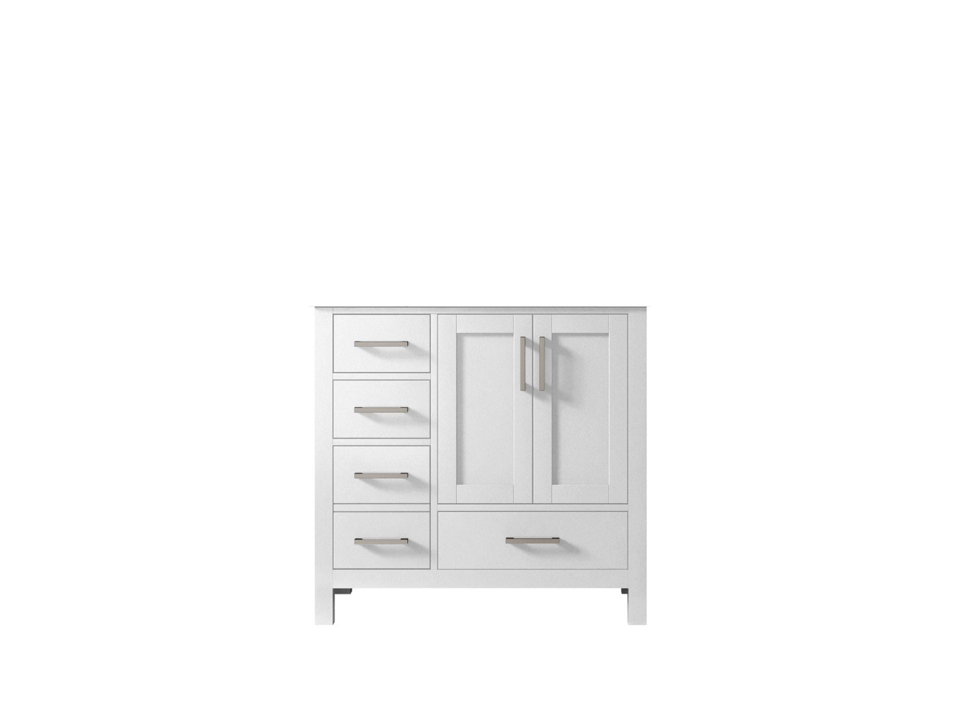 Malibu 36 in. W x 22 in. D Right Offset Sink Bathroom Vanity