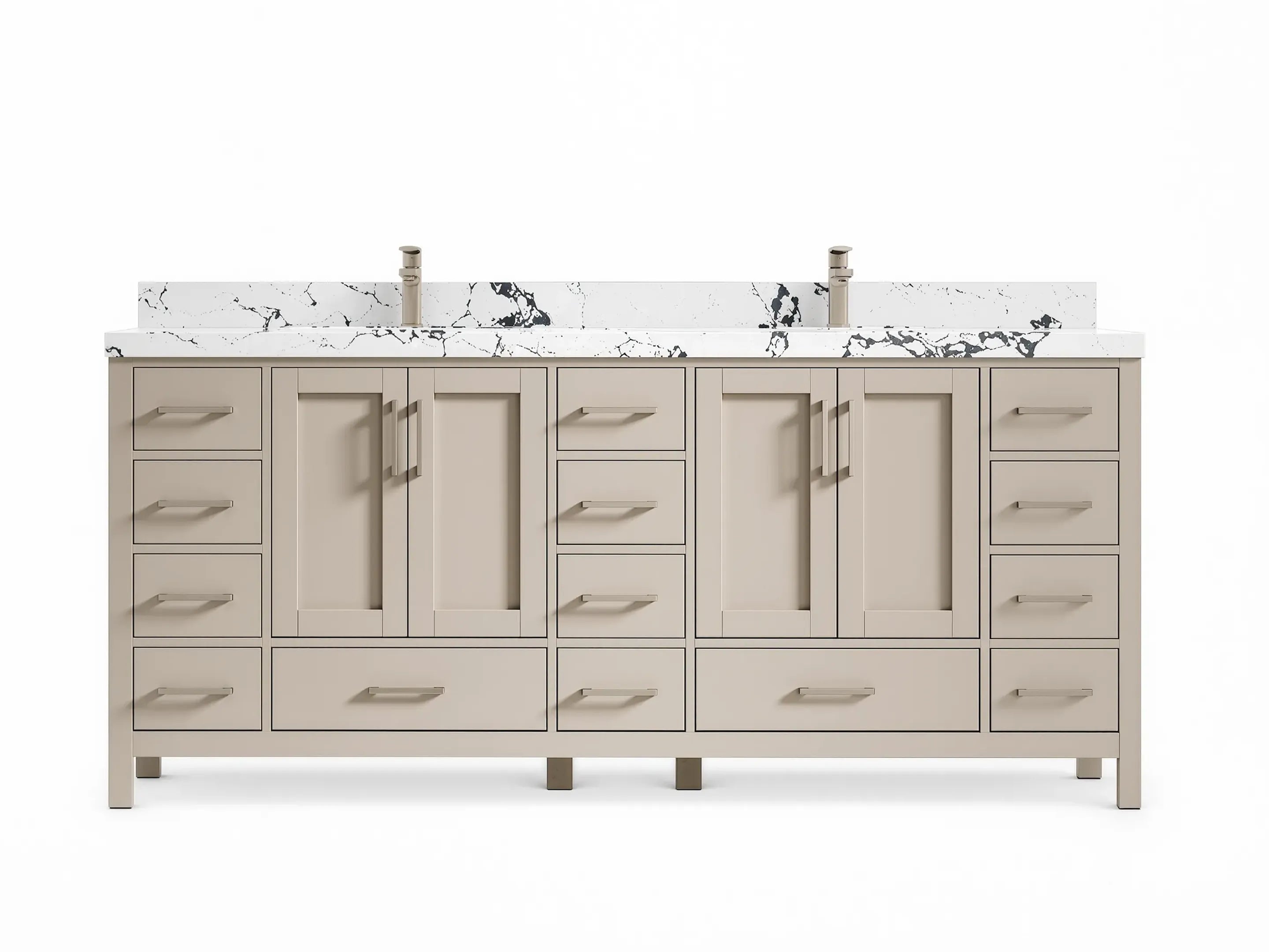 Malibu 80 in. W x 22 in. D Double Sink Bathroom Vanity