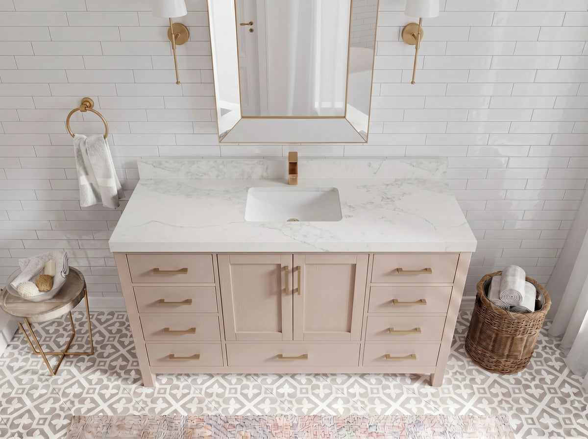 Malibu 60 in. W x 22 in. D Single Sink Bathroom Vanity