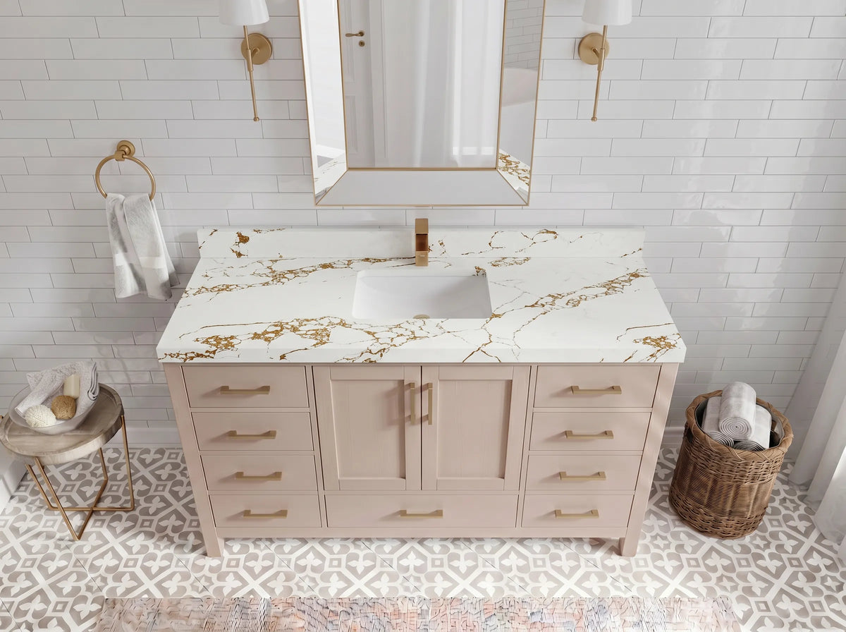 Malibu 60 in. W x 22 in. D Single Sink Bathroom Vanity