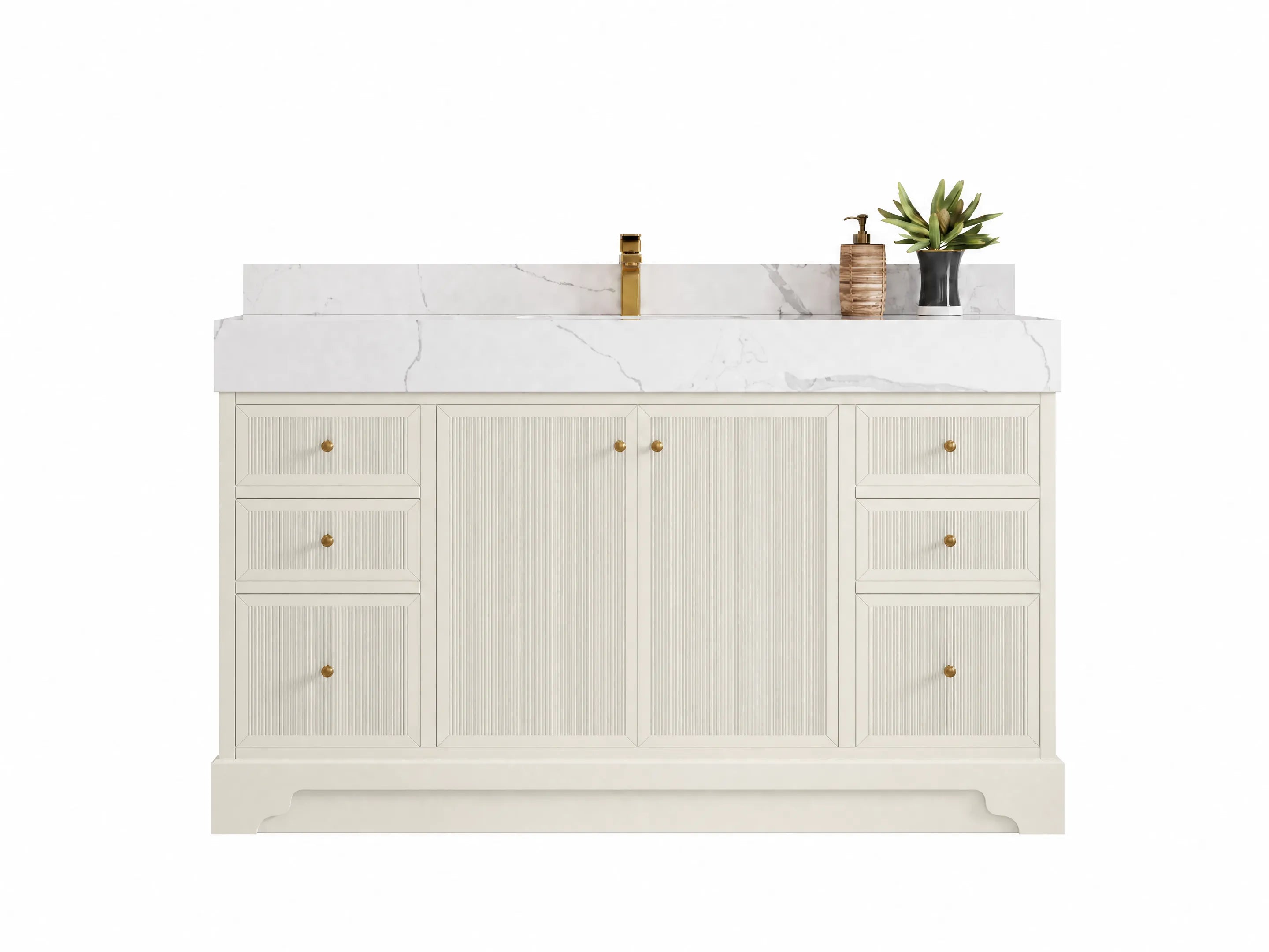 Manhattan 60 in. W x 22 in. D Single Sink Bathroom Vanity