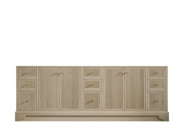 Manhattan White Oak 84 in. W x 22 in. D Double Sink Bathroom Vanity - photo 9