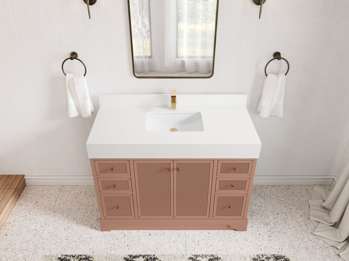 Manhattan 48 in. W x 22 in. D Single Sink Bathroom Vanity