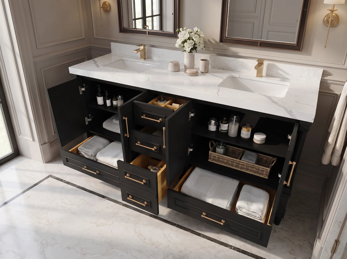 Aberdeen 72 in. W x 22 in. D Double Sink Bathroom Vanity
