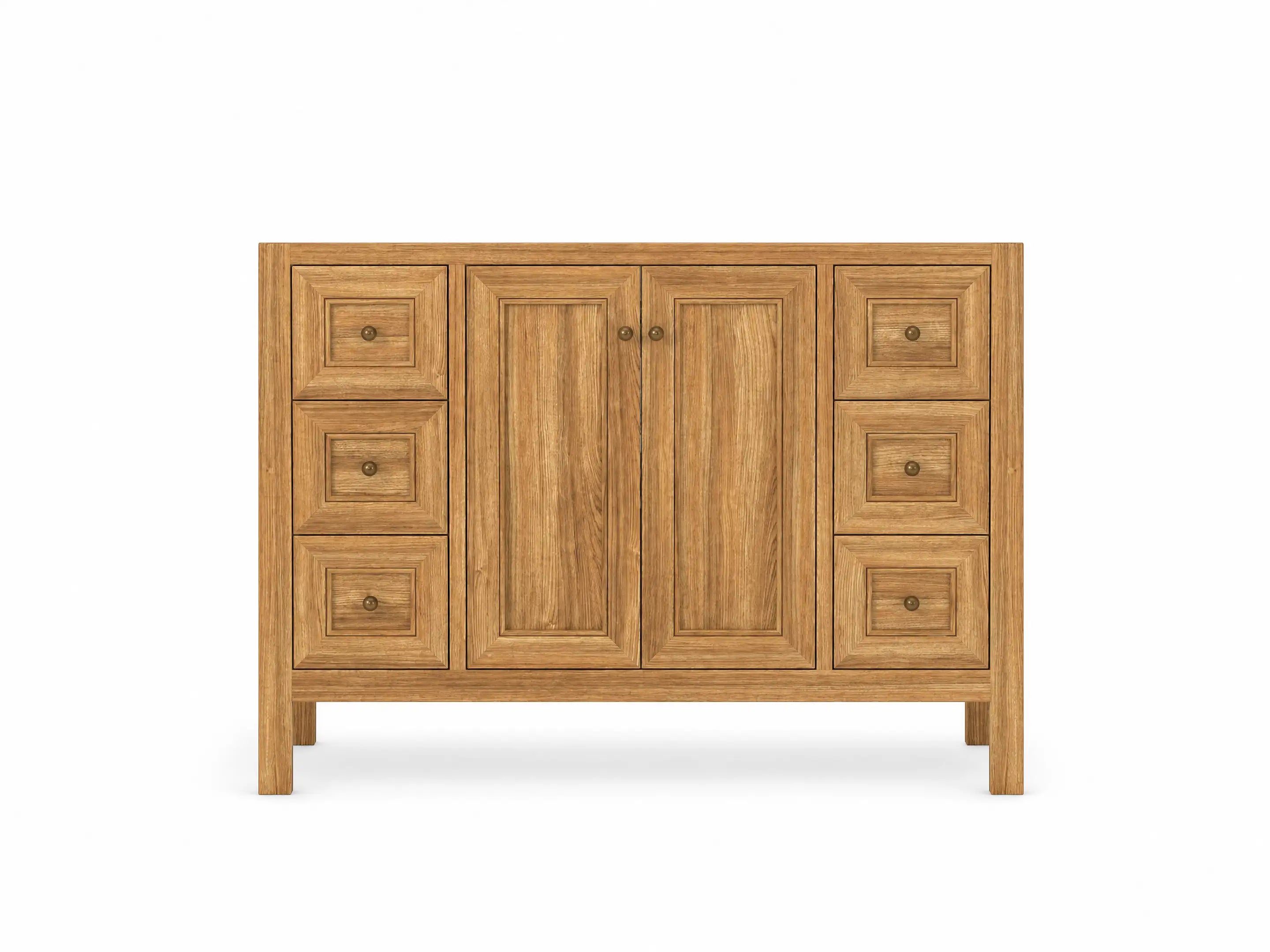 Nashville Teak Wood 48 in. W x 22 in. D Single Sink Bathroom Vanity