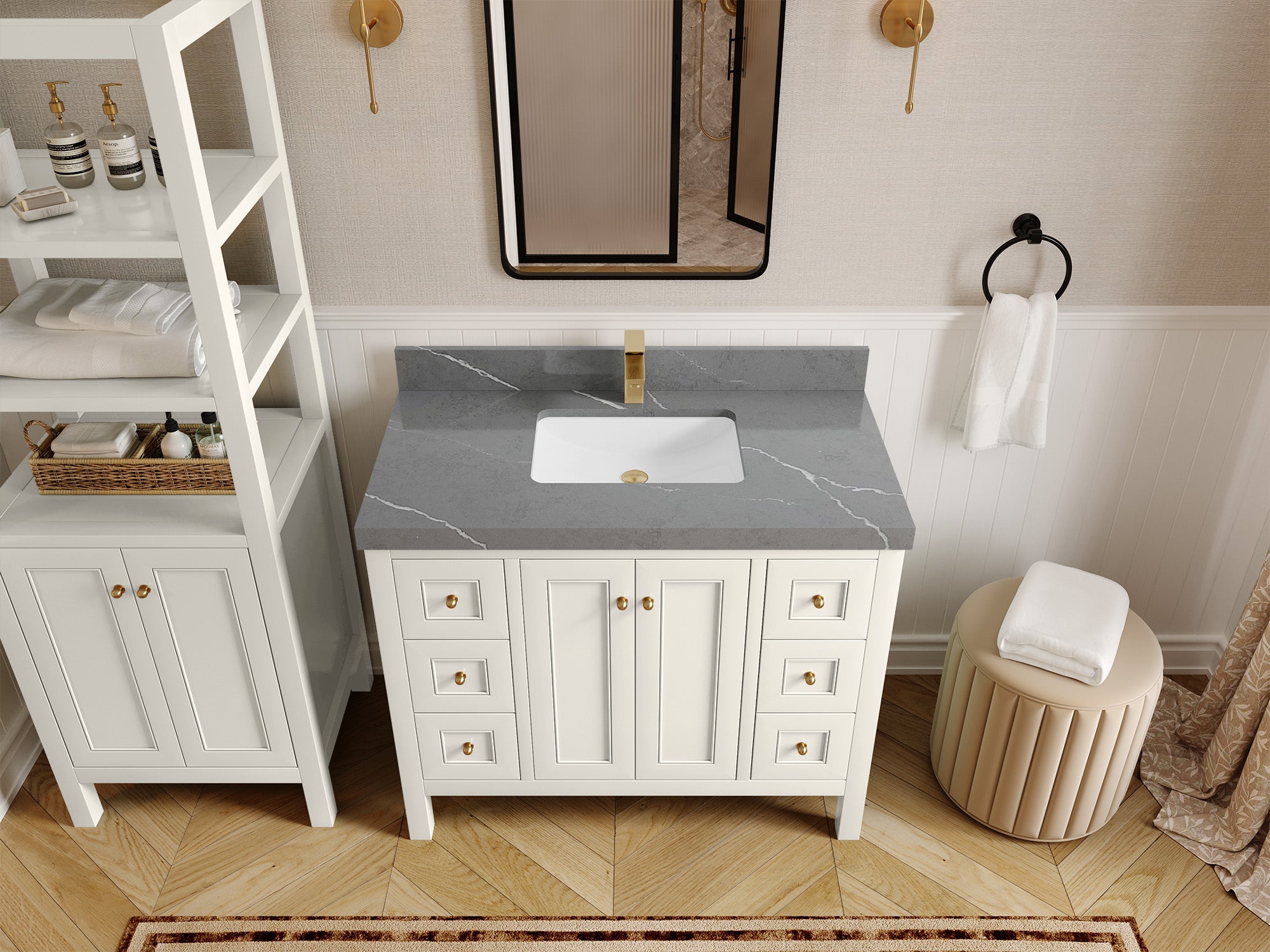 Nashville 42 in. W x 22 in. D Single Sink Bathroom Vanity