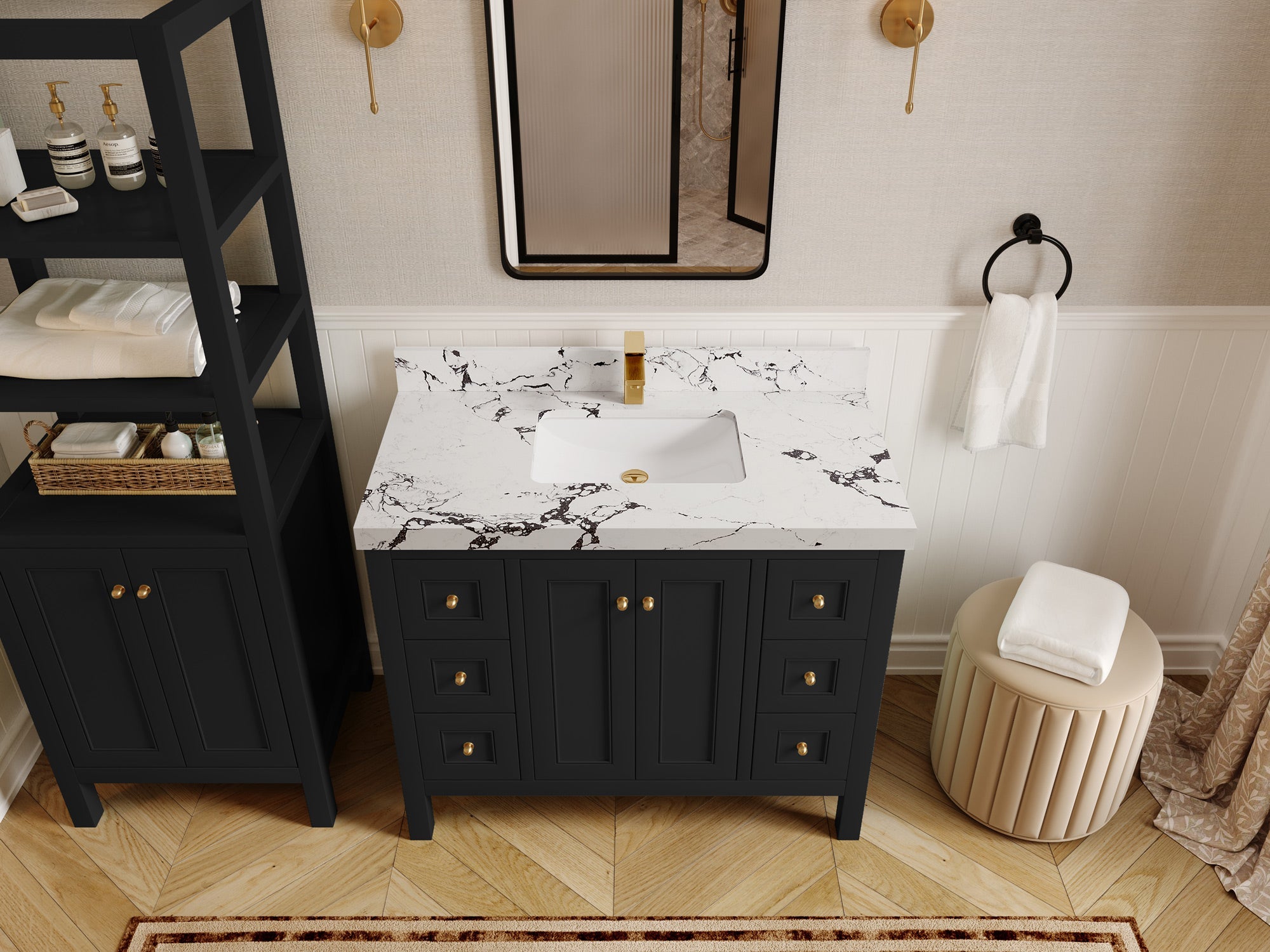 Nashville 42 in. W x 22 in. D Single Sink Bathroom Vanity