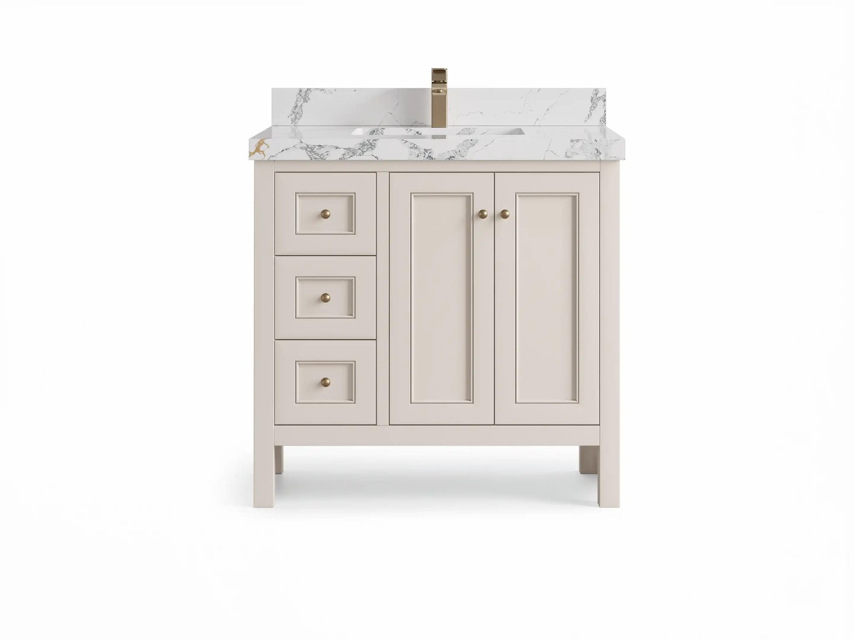 Nashville 36 in. W x 22 in. D Center Sink Bathroom Vanity