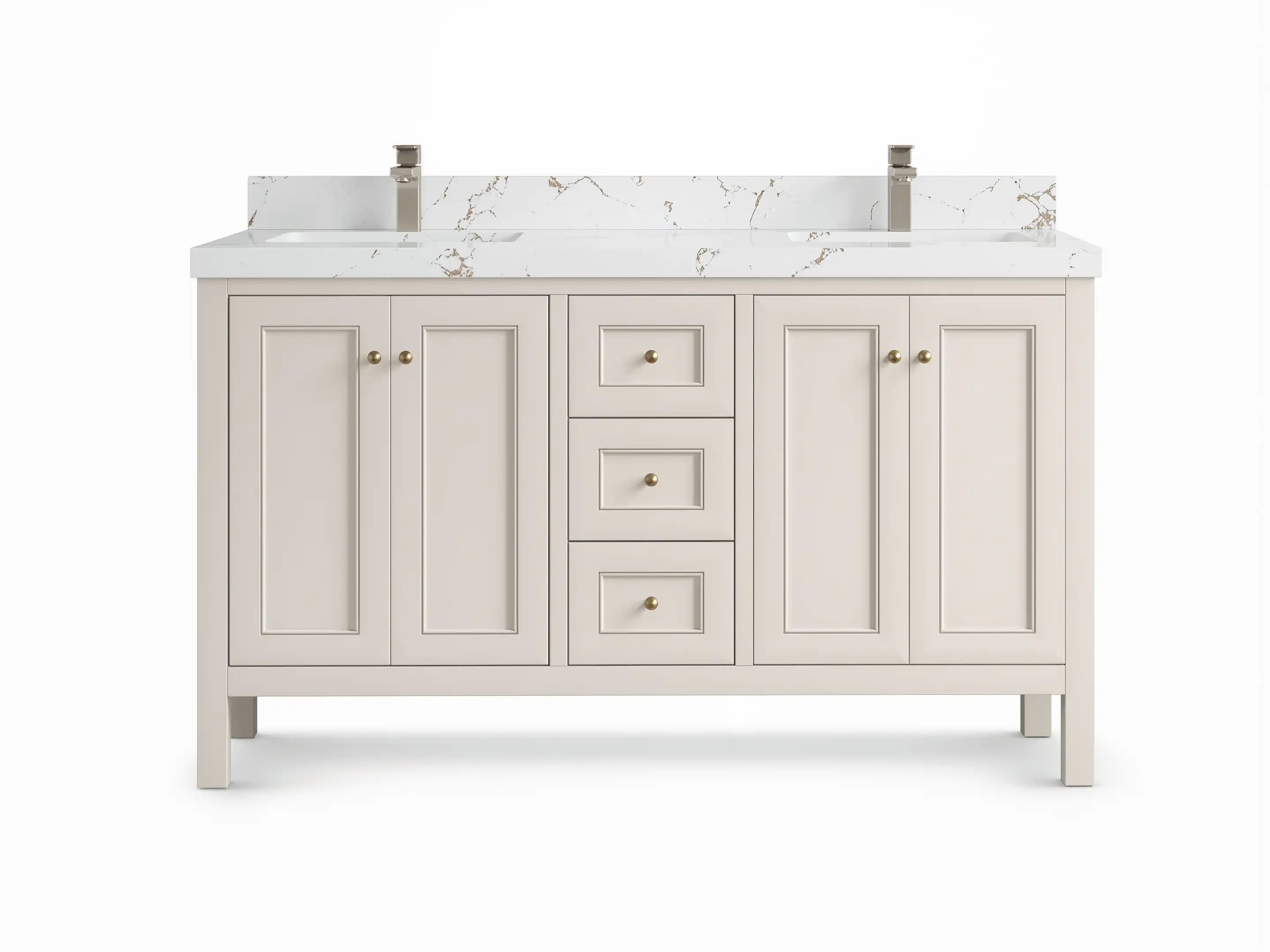 Nashville 60 in. W x 22 in. D Double Sink Bathroom Vanity