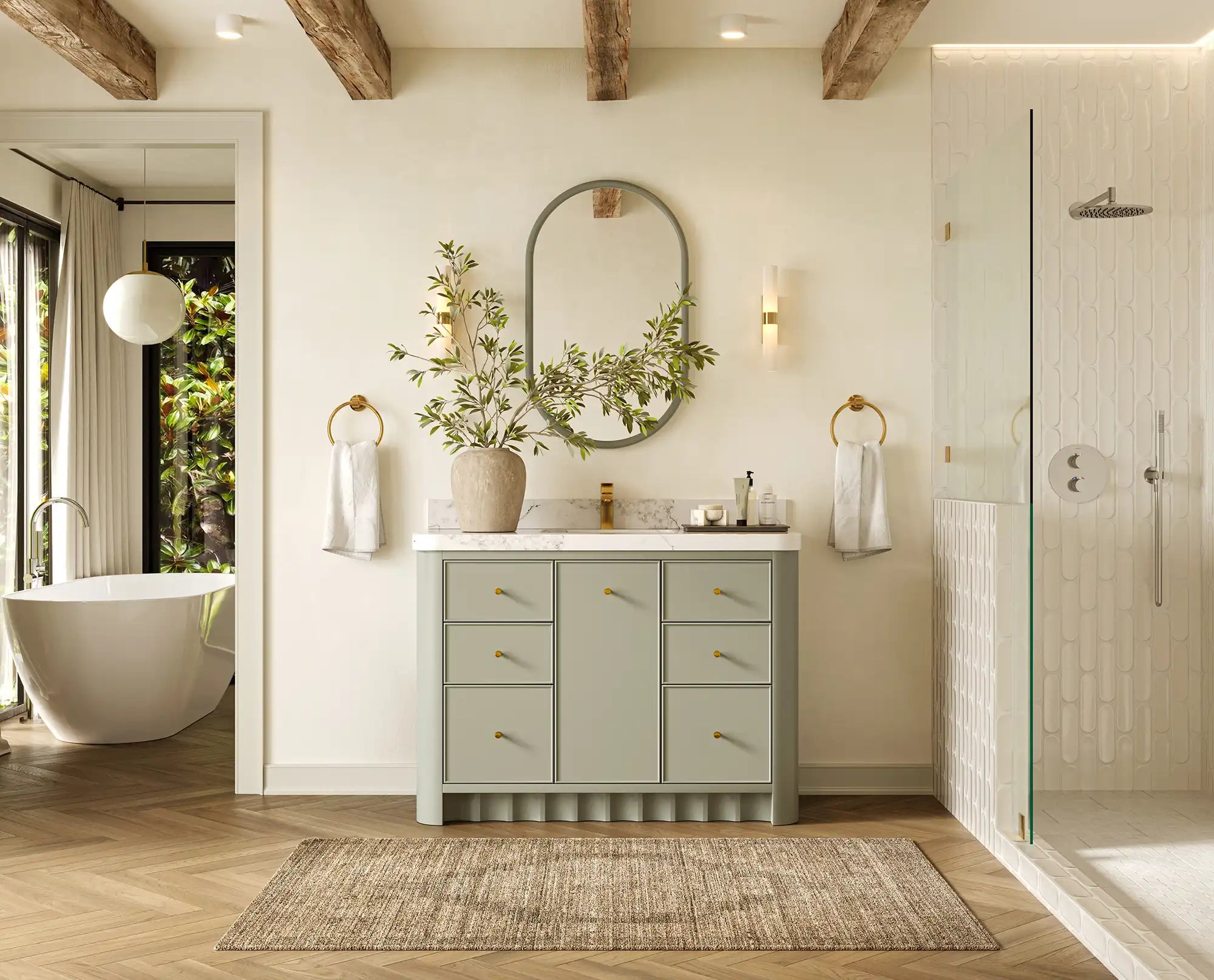 Orlando 48 in. W x 22 in. D Single Sink Bathroom Vanity