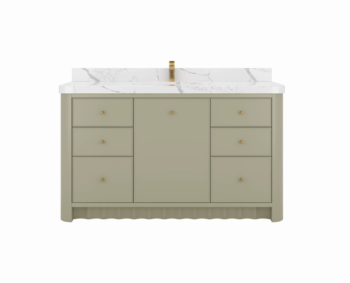 Orlando 60 in. W x 22 in. D Single Sink Bathroom Vanity - Willow Bath and Vanity