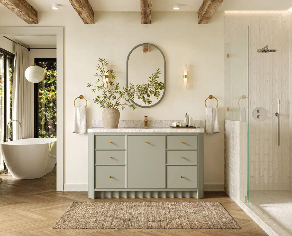 Orlando 60 in. W x 22 in. D Single Sink Bathroom Vanity