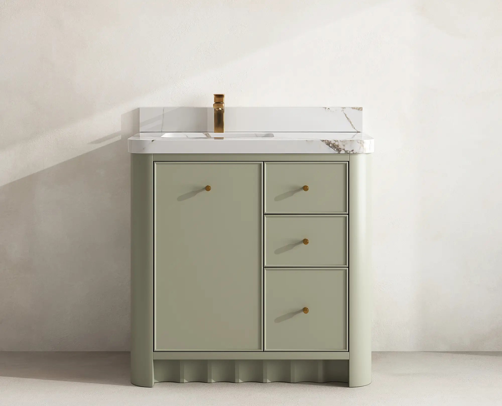 Orlando 36 in. W x 22 in. D Left Offset Sink Bathroom Vanity