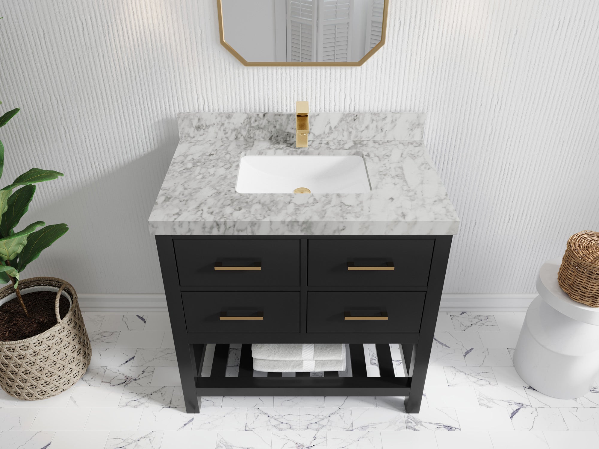 Parker 36 in. W x 22 in. D Single Sink Bathroom Vanity
