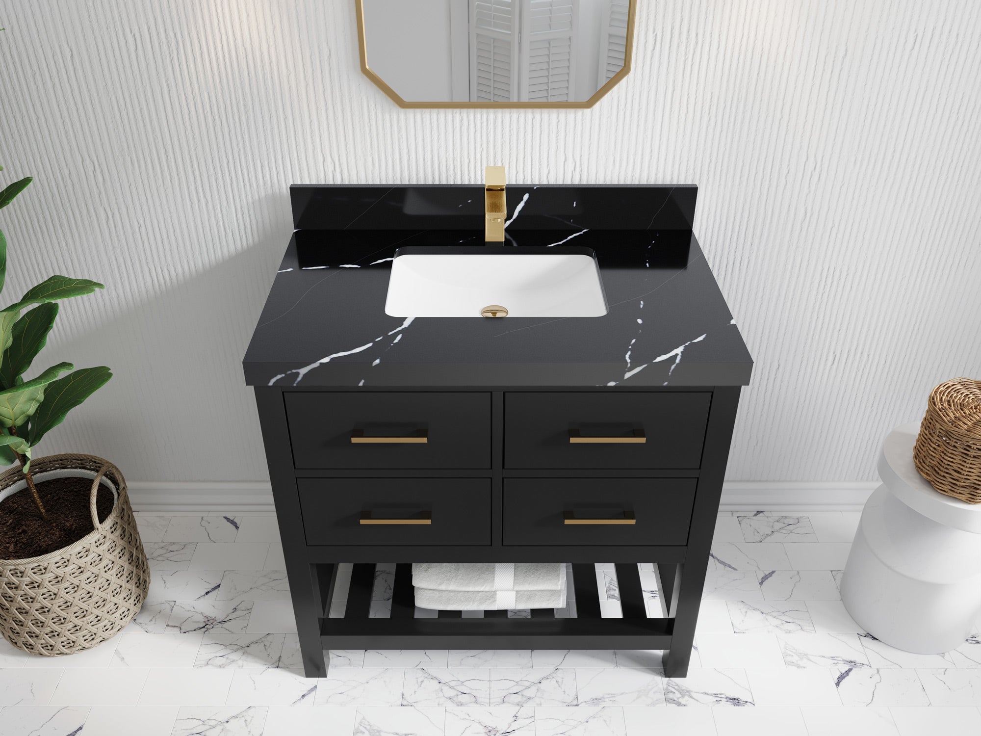 Parker 36 in. W x 22 in. D Single Sink Bathroom Vanity