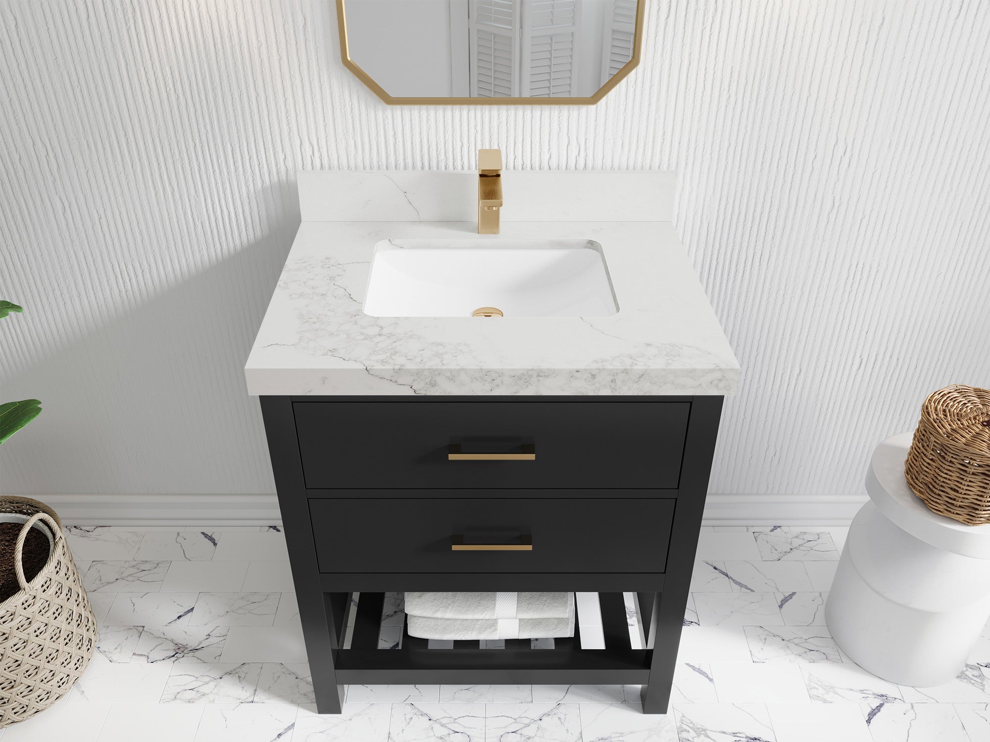 Parker 30 in. W x 22 in. D Single Sink Bathroom Vanity