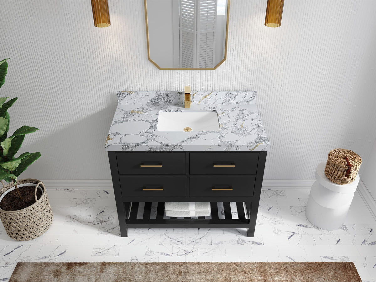 Parker 42 in. W x 22 in. D Single Sink Bathroom Vanity