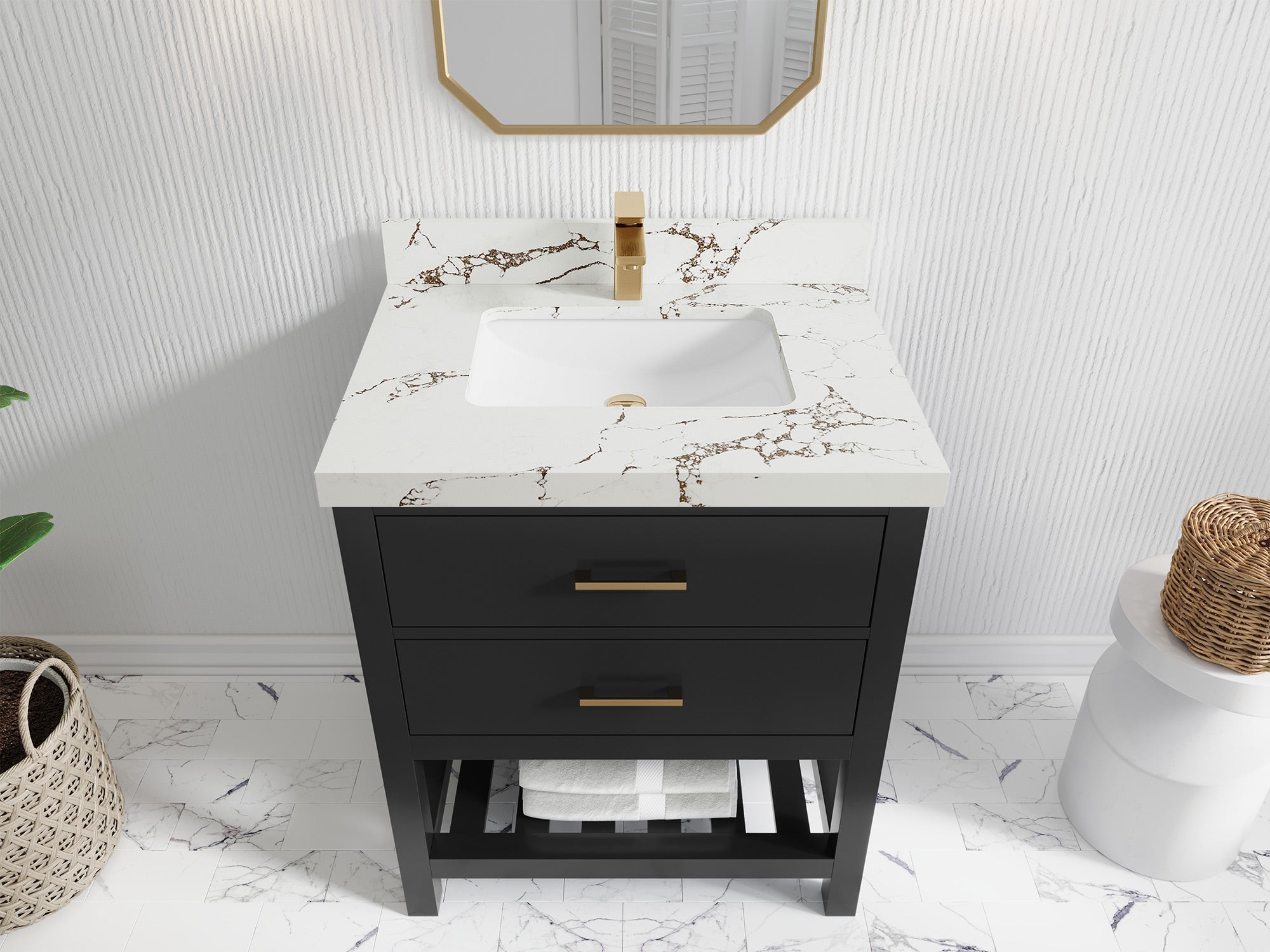 Parker 30 in. W x 22 in. D Single Sink Bathroom Vanity