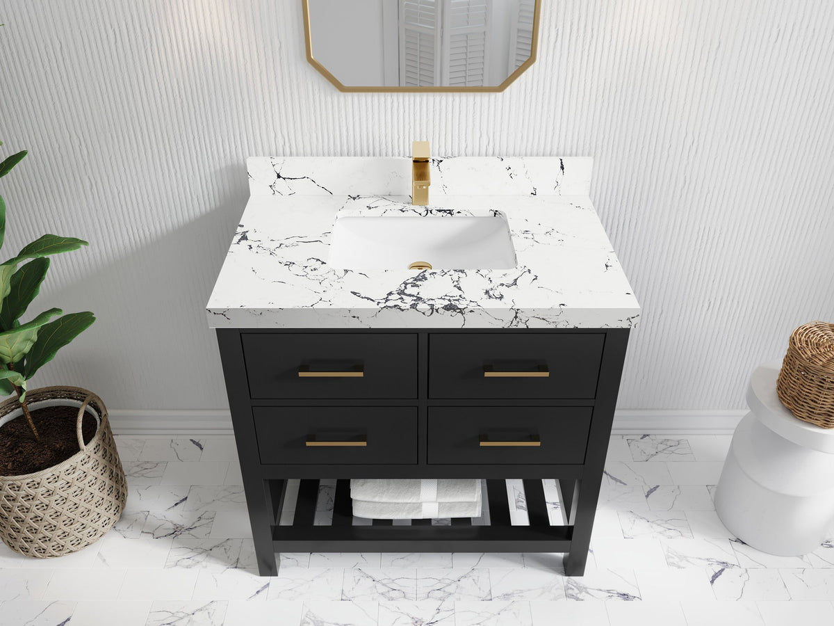 Parker 36 in. W x 22 in. D Single Sink Bathroom Vanity
