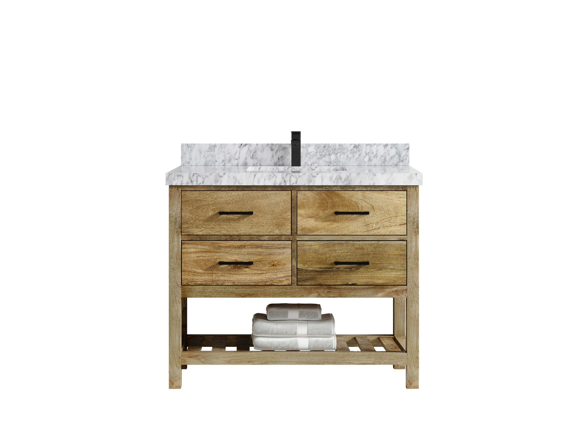 Parker Mango Wood 42 in. W x 22 in. D Single Sink Bathroom Vanity