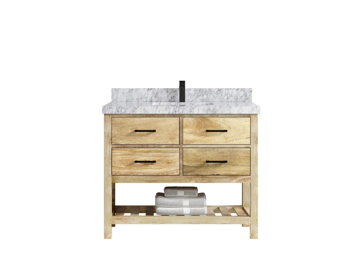 Parker Mango Wood 42 in. W x 22 in. D Single Sink Bathroom Vanity