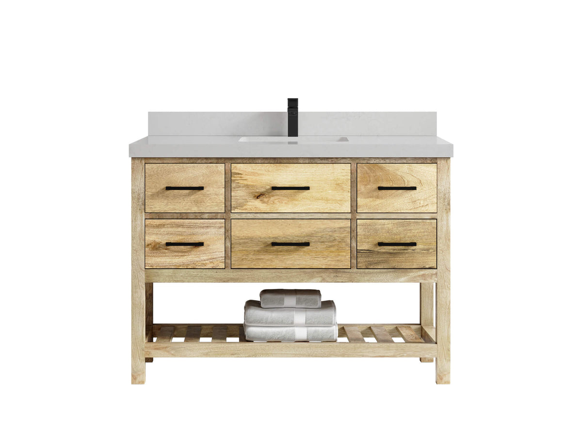 Parker Mango Wood 48 in. W x 22 in. D Single Sink Bathroom Vanity